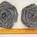 Handmade Zipper Flower Appliques Embellishments(2..