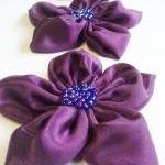 Purple Handmade Appliques Embellishments(3 Pcs)