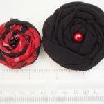 Black-red Handmade Appliques Embellishments(5 Pcs)