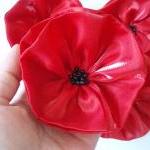 Poppy Handmade Appliques Embellishments(4 Pcs)